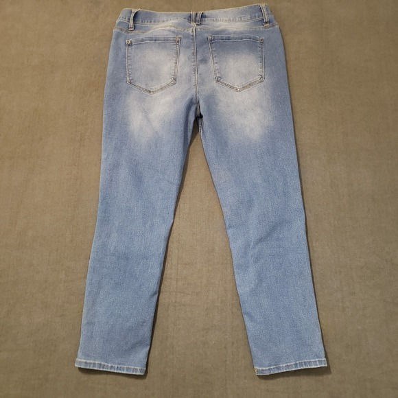 Curve Appeal Jeans Womens Size 12 Mid Rise Skinny - Picture 2 of 9